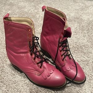 Vintage Pink Laredo Boots